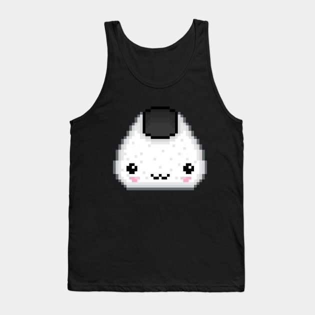 Pixel Onigiri Tank Top by Eiskafe